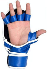 EVO Leather Blue MMA Gloves