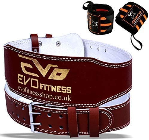 EVO 6" Brown Pure Leather Gym Belts