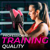 EVO Fitness Pink Boxing Gloves and Focus Pads Deal - EVO Fitness