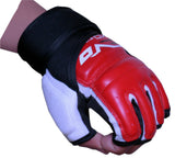 EVO Leather MMA Gloves body Combat Gel Boxing Punch Bag Martial Arts Karate Mitt - EVO Fitness