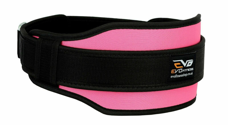 EVO Fitness Weight Lifting Belt Gym Training Neoprene Workout Double Support W - EVO Fitness