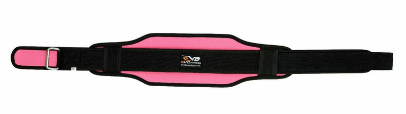 EVO Fitness Weight Lifting Belt Gym Training Neoprene Workout Double Support W - EVO Fitness