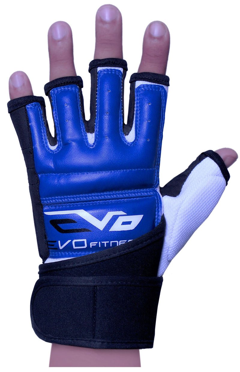 EVO Leather MMA Gloves body Combat Gel Boxing Punch Bag Martial Arts Karate Mitt - EVO Fitness