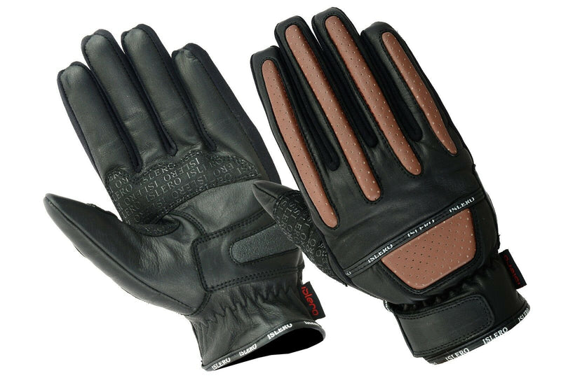 EVO All Weather Pure Leather Motorbike Gloves motorcycle Bike Working Wheelchair - EVO Fitness